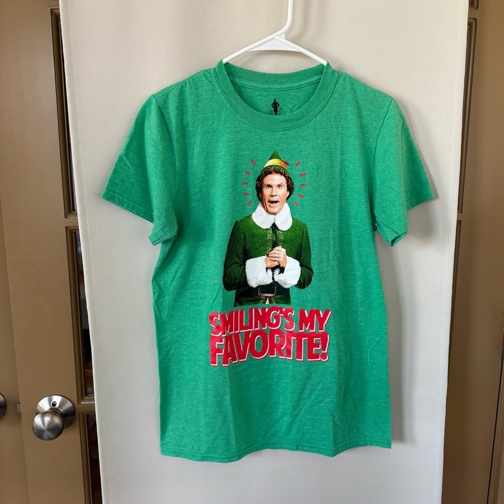 Ripple Junction‎ Womens Small Green Elf Movie Funny Short Sleeve T-Shirt